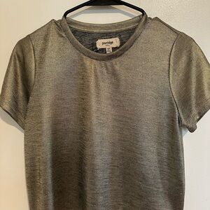 Metallic Gold Women's Top